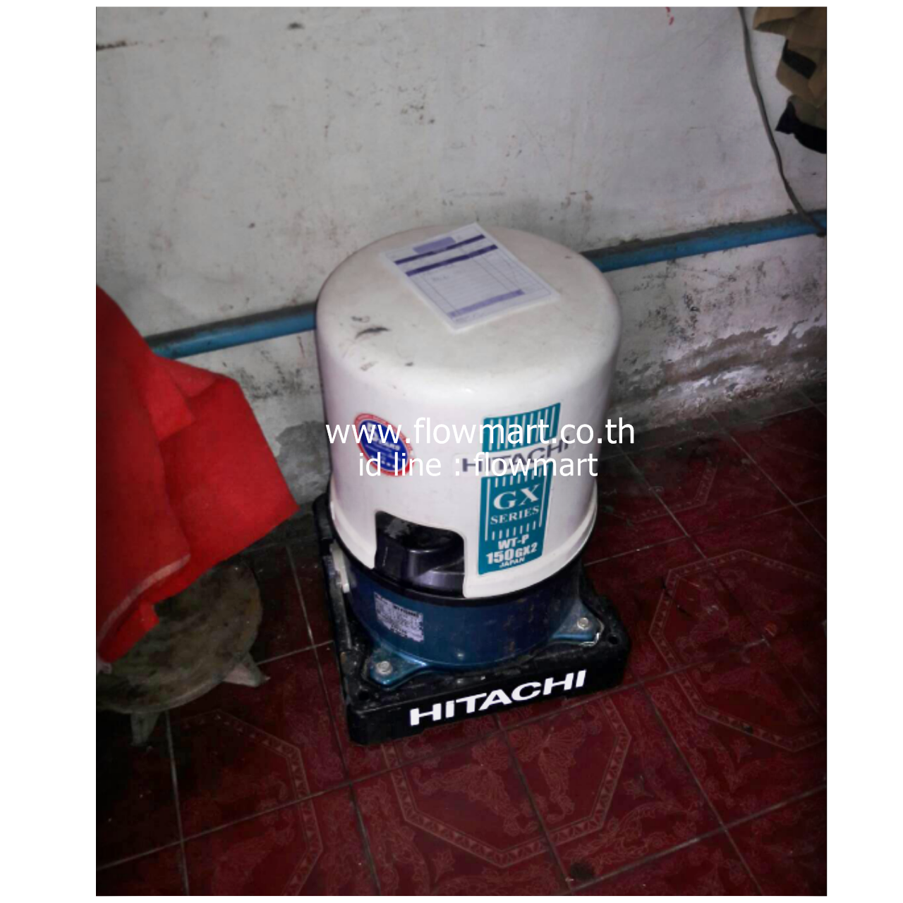 งานซ่อมเปลี่ยนอะไหล่ปั๊มน้ำ Hitachi WT-P250GX @  ซอยเรวดี 14  นนทบุรี